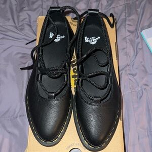 Dr. Martens Black Women's Shoes elphie wrap ll , only used once new in a box